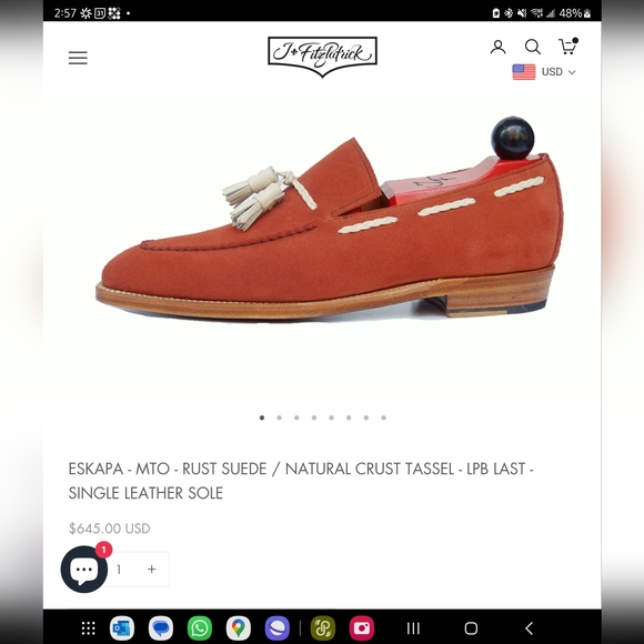 Justin Fitzpatrick Eskapa Tassel Loafers - Picture 6 of 6